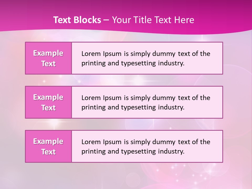 Abstract Sparkle Illustration PowerPoint Template