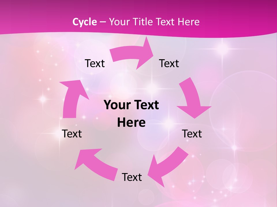 Abstract Sparkle Illustration PowerPoint Template