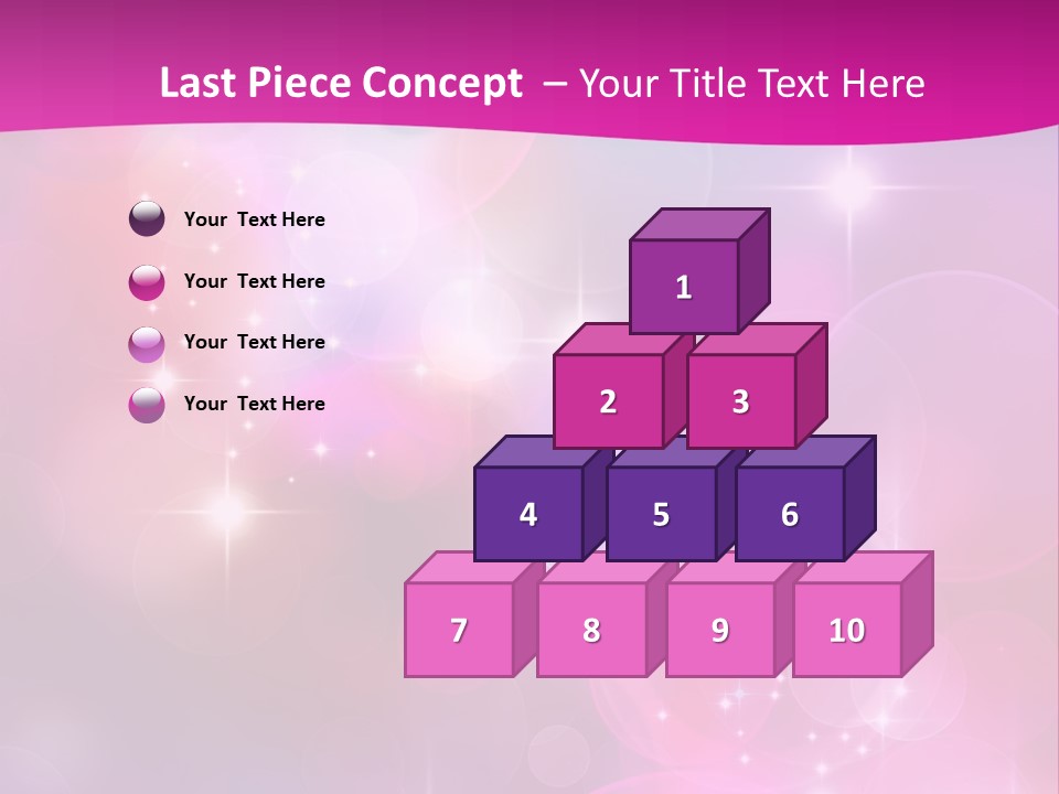 Abstract Sparkle Illustration PowerPoint Template