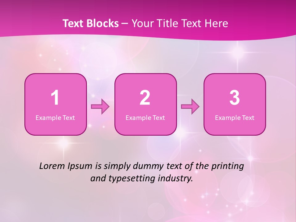 Abstract Sparkle Illustration PowerPoint Template
