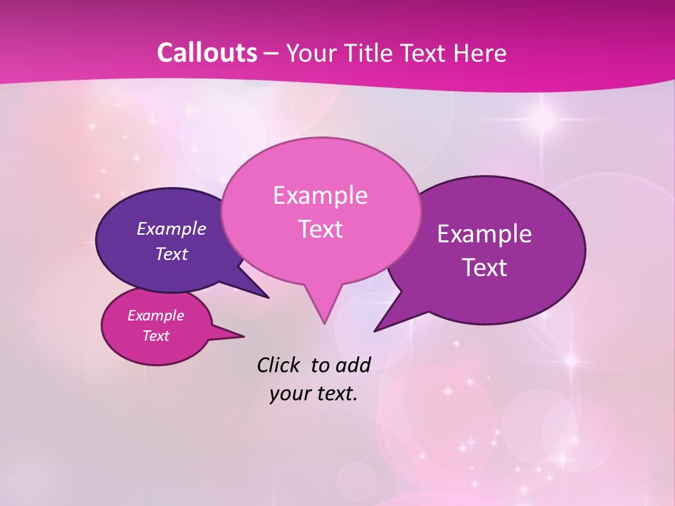 Abstract Sparkle Illustration PowerPoint Template