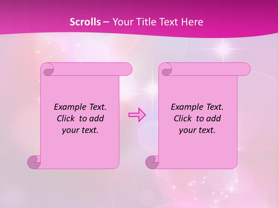 Abstract Sparkle Illustration PowerPoint Template