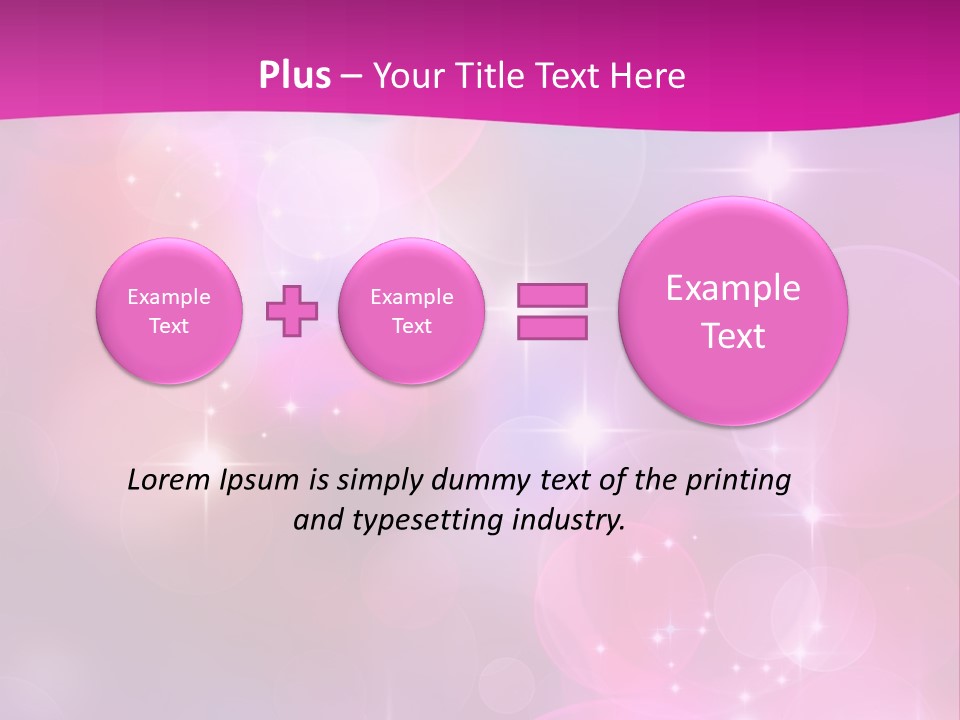 Abstract Sparkle Illustration PowerPoint Template