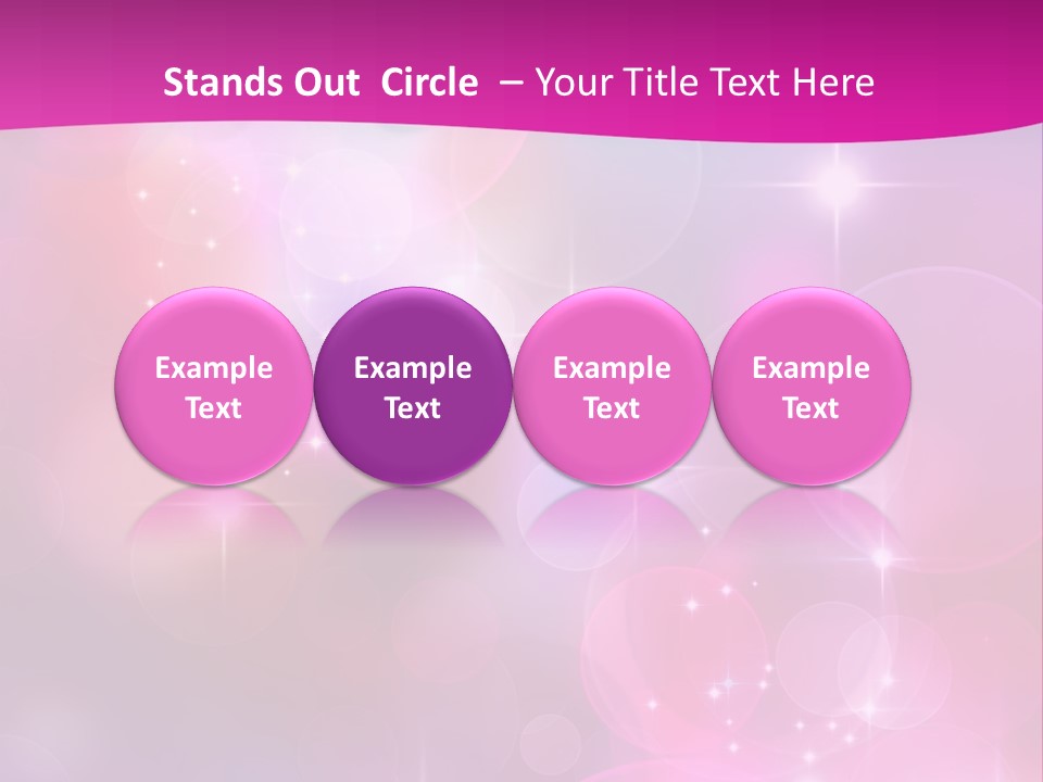 Abstract Sparkle Illustration PowerPoint Template