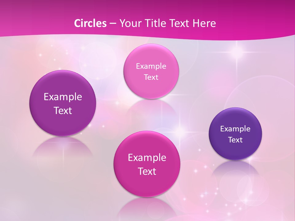 Abstract Sparkle Illustration PowerPoint Template