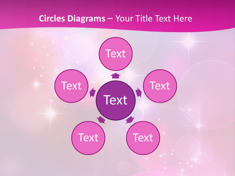 Abstract Sparkle Illustration PowerPoint Template