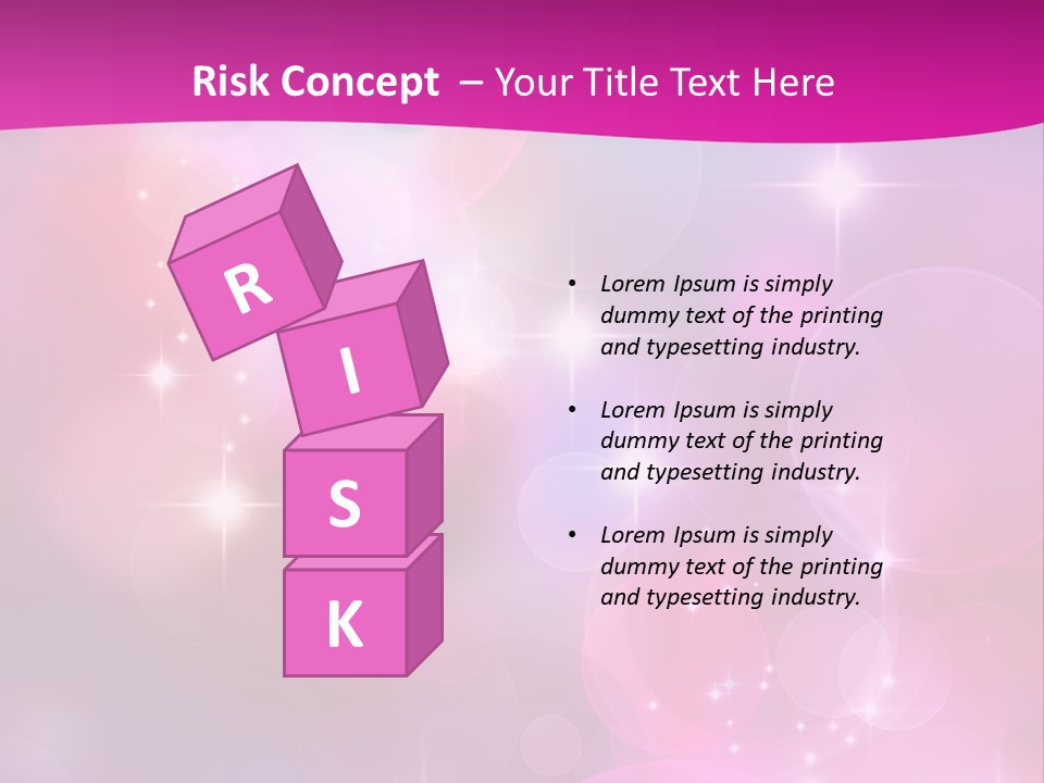 Abstract Sparkle Illustration PowerPoint Template