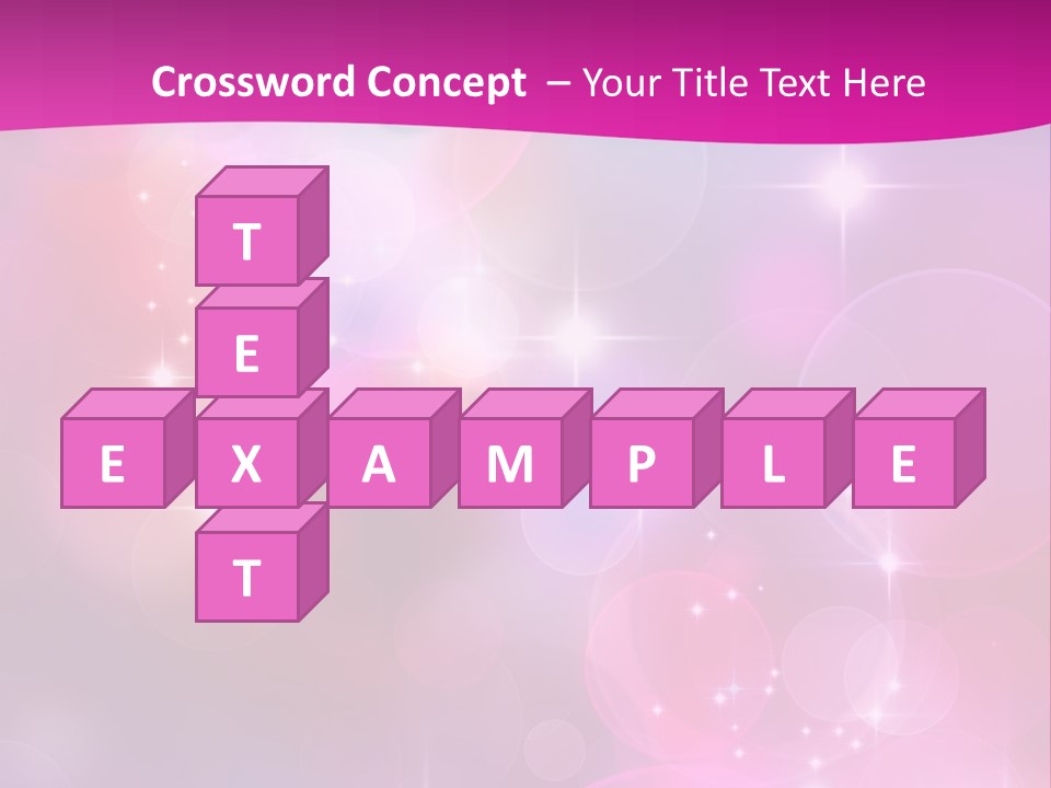 Abstract Sparkle Illustration PowerPoint Template