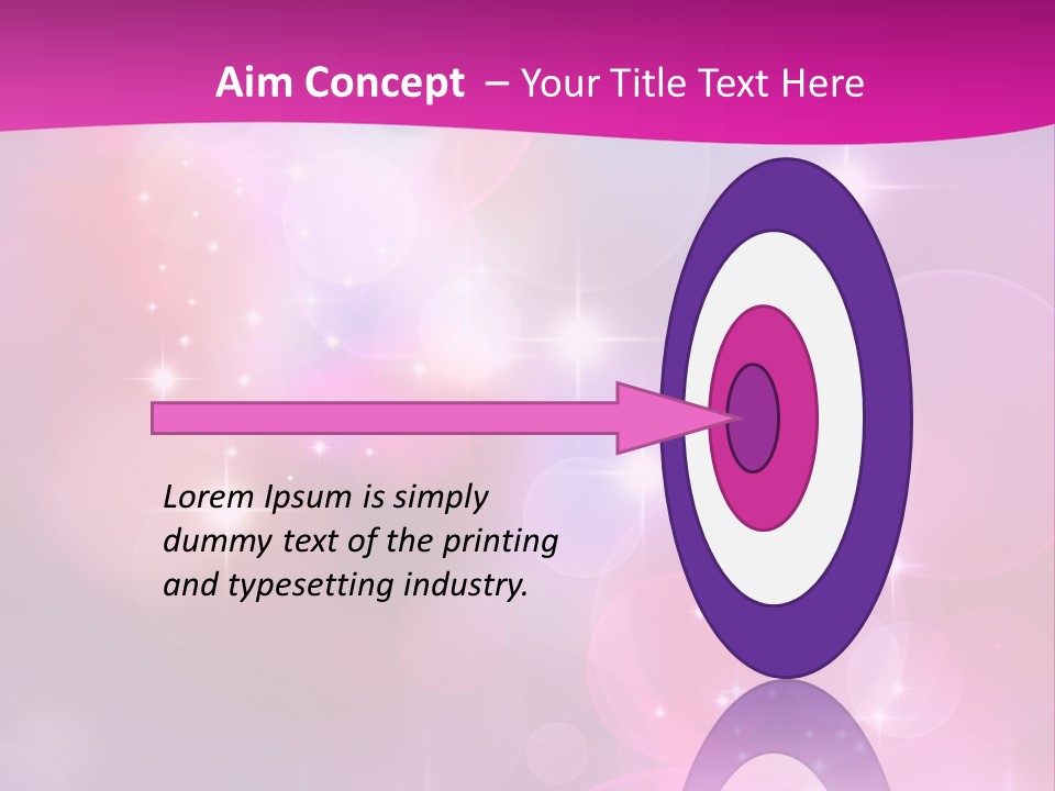 Abstract Sparkle Illustration PowerPoint Template
