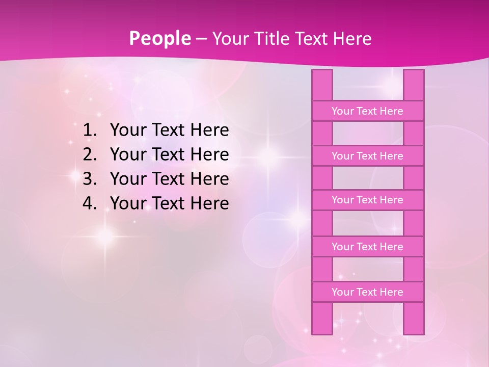 Abstract Sparkle Illustration PowerPoint Template