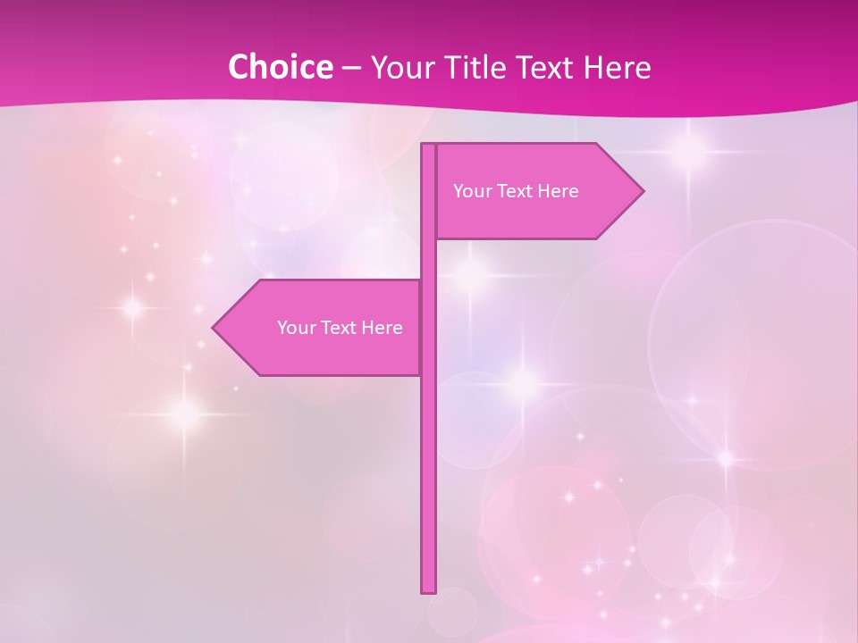 Abstract Sparkle Illustration PowerPoint Template