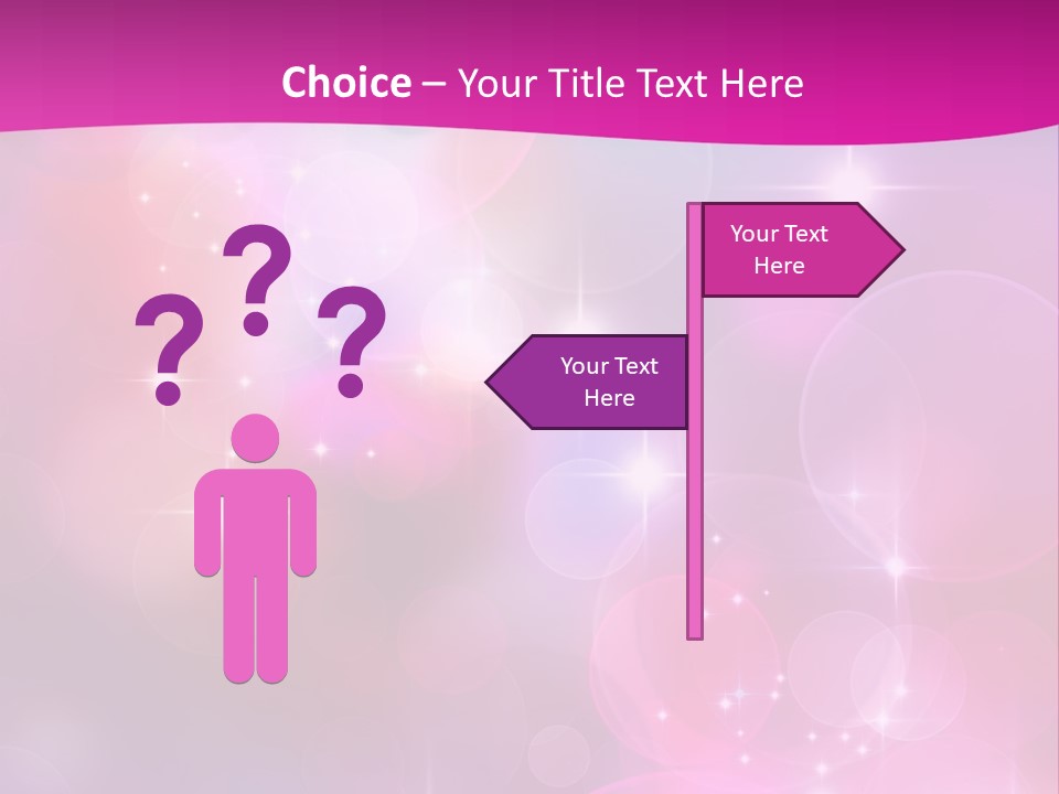 Abstract Sparkle Illustration PowerPoint Template