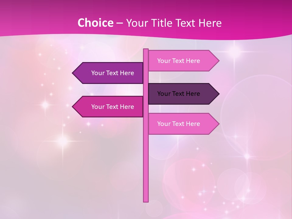 Abstract Sparkle Illustration PowerPoint Template