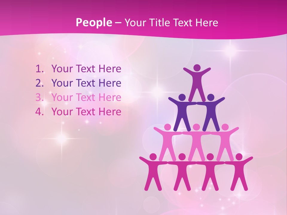 Abstract Sparkle Illustration PowerPoint Template