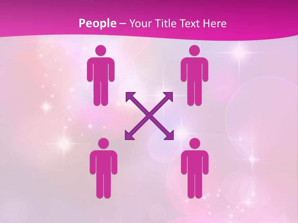 Abstract Sparkle Illustration PowerPoint Template