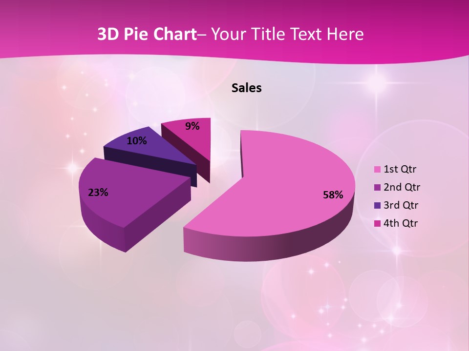 Abstract Sparkle Illustration PowerPoint Template