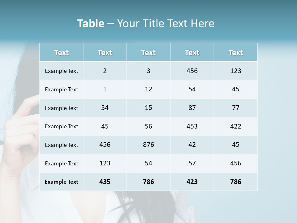 Glasses Casual Brunette PowerPoint Template