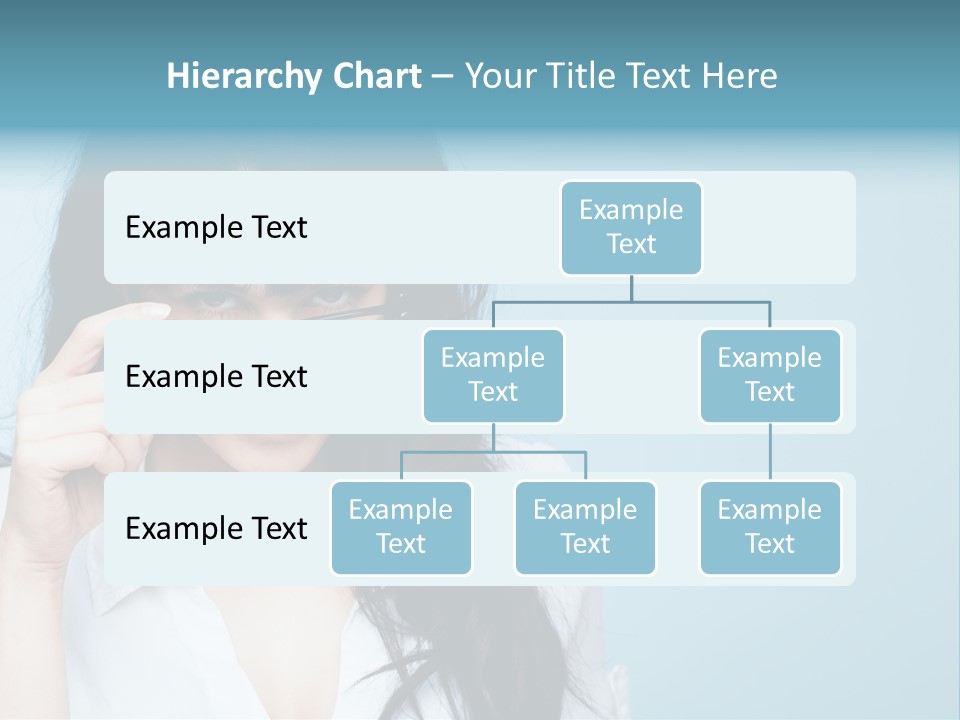 Glasses Casual Brunette PowerPoint Template