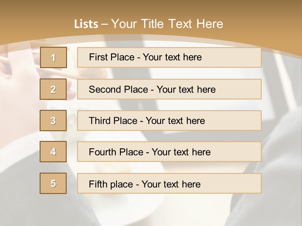 Business Looking Cafe PowerPoint Template