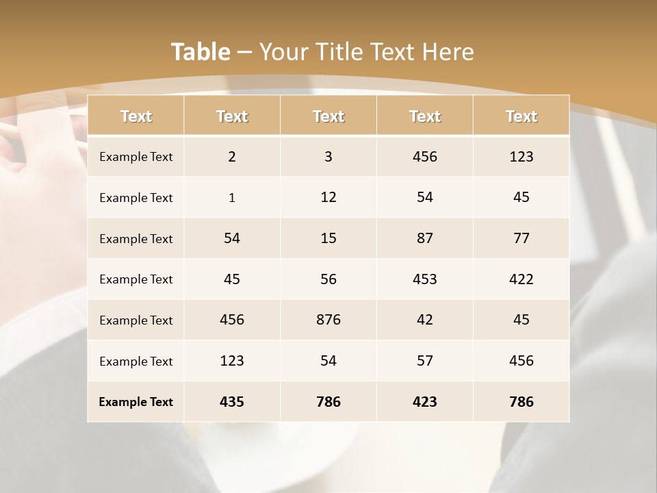 Business Looking Cafe PowerPoint Template