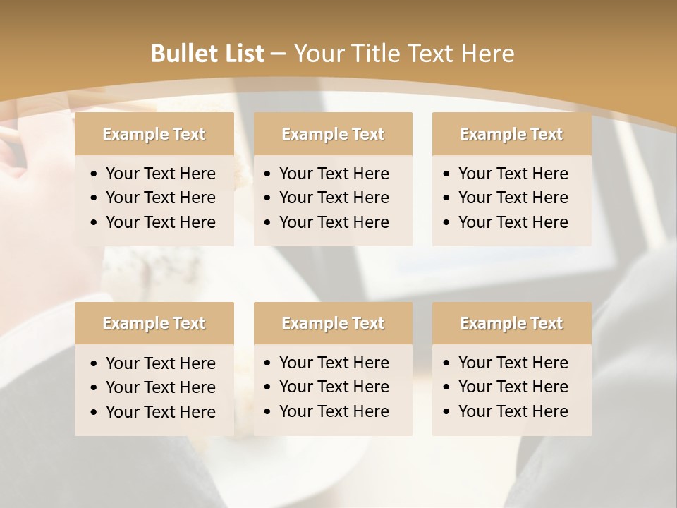 Business Looking Cafe PowerPoint Template