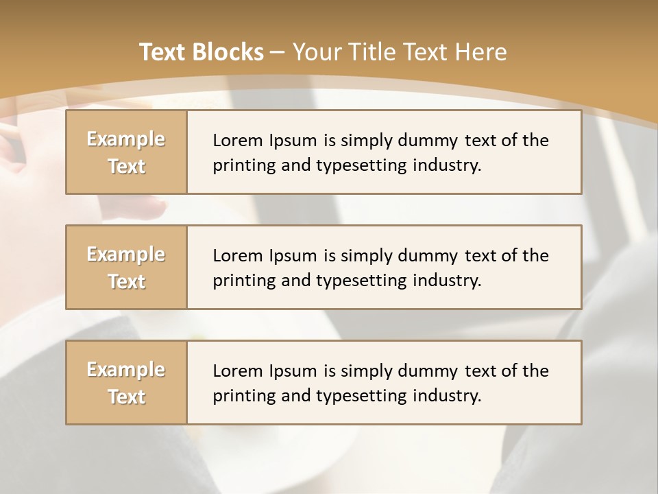 Business Looking Cafe PowerPoint Template