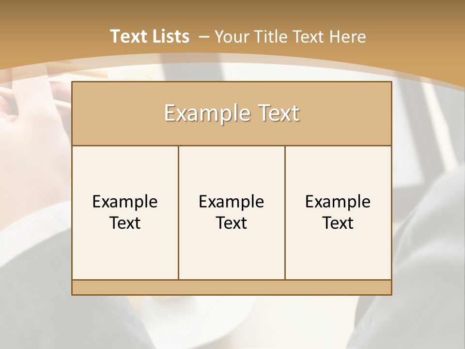 Business Looking Cafe PowerPoint Template