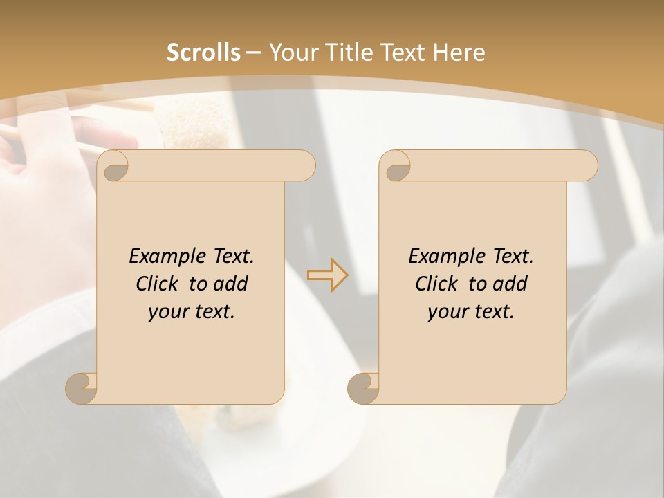 Business Looking Cafe PowerPoint Template
