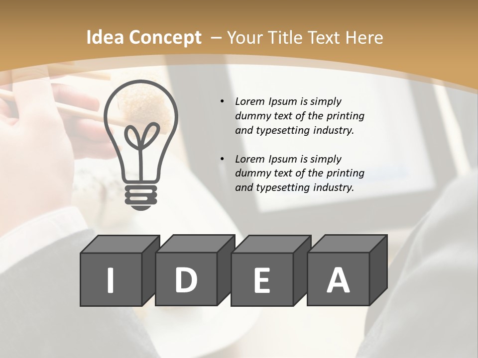 Business Looking Cafe PowerPoint Template