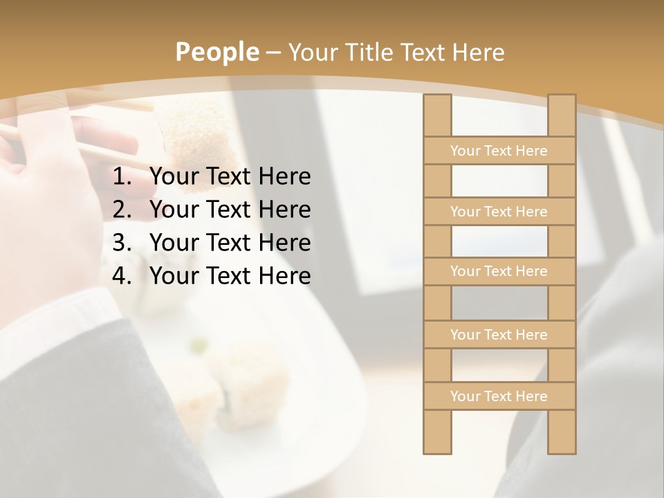 Business Looking Cafe PowerPoint Template