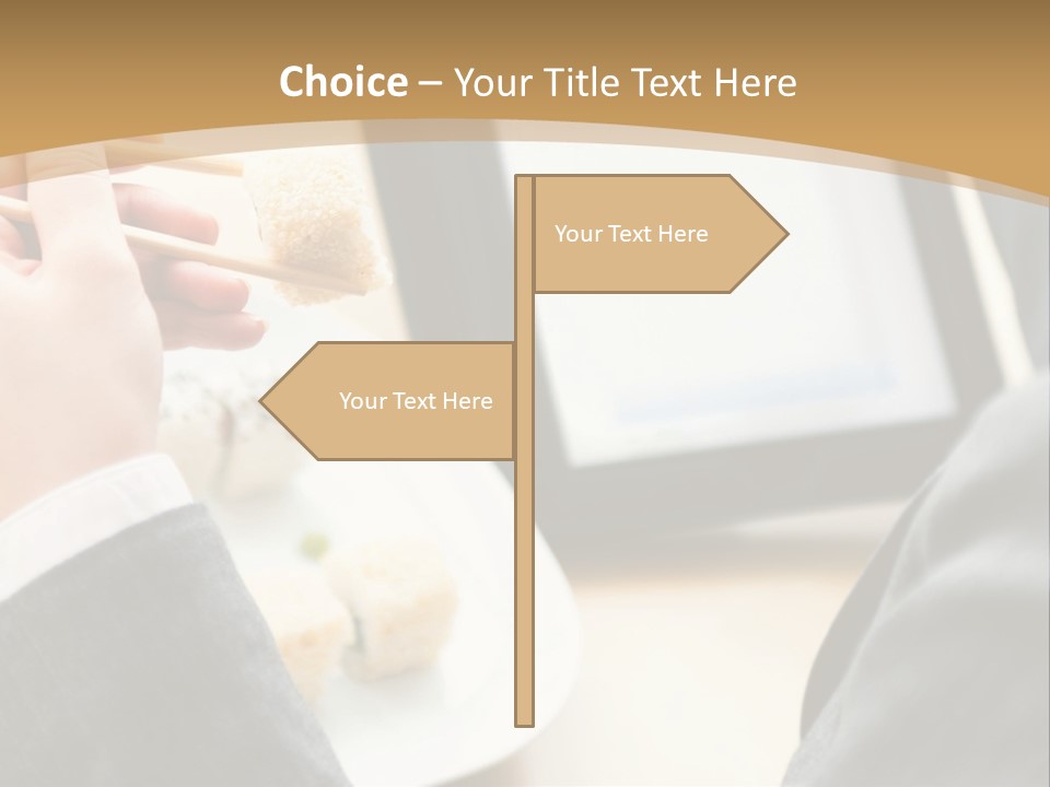 Business Looking Cafe PowerPoint Template