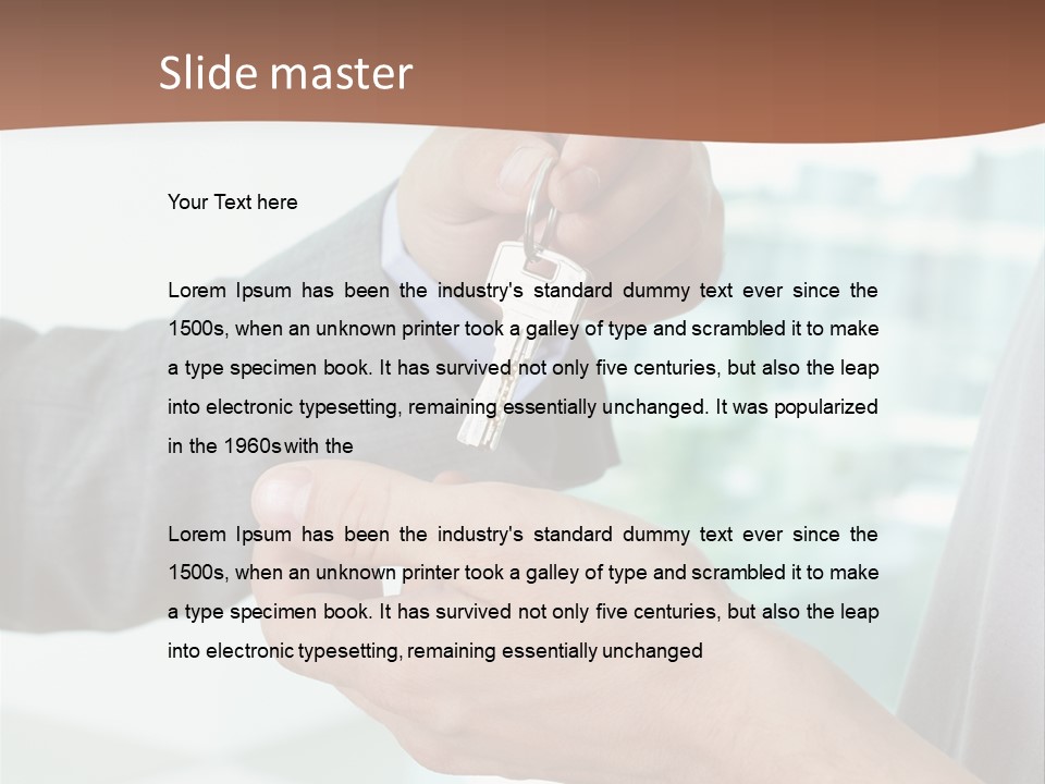 Salesman Estate Reliable PowerPoint Template