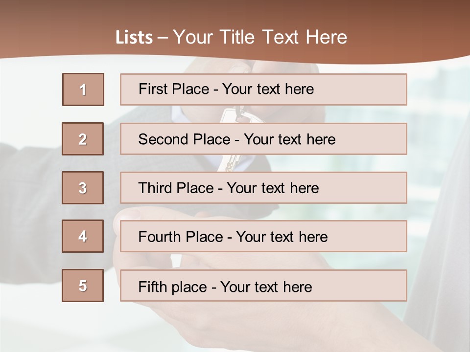 Salesman Estate Reliable PowerPoint Template