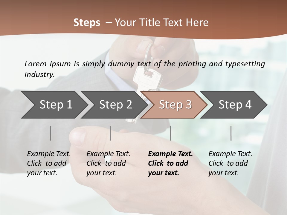 Salesman Estate Reliable PowerPoint Template