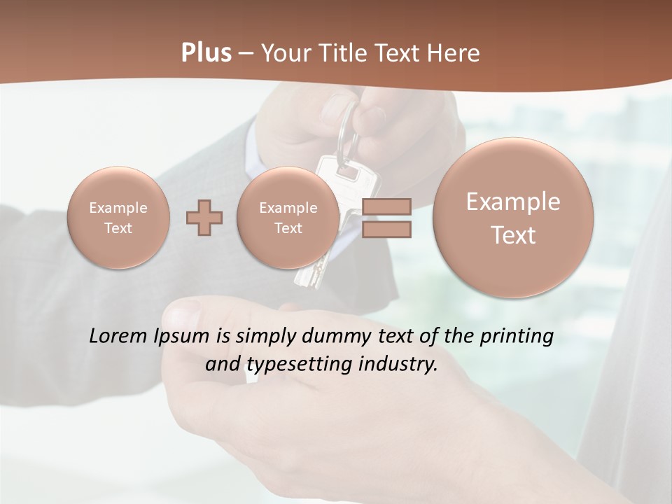 Salesman Estate Reliable PowerPoint Template