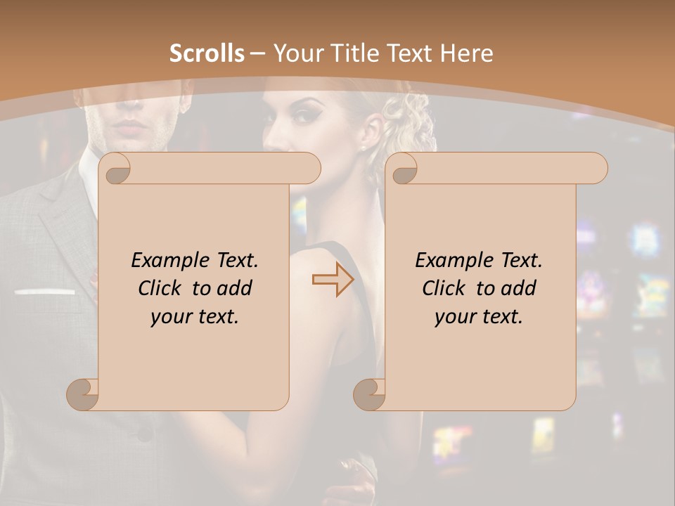 Dress Lovers Woman PowerPoint Template