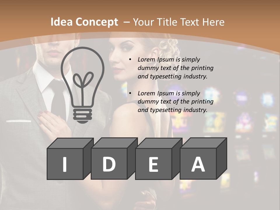 Dress Lovers Woman PowerPoint Template