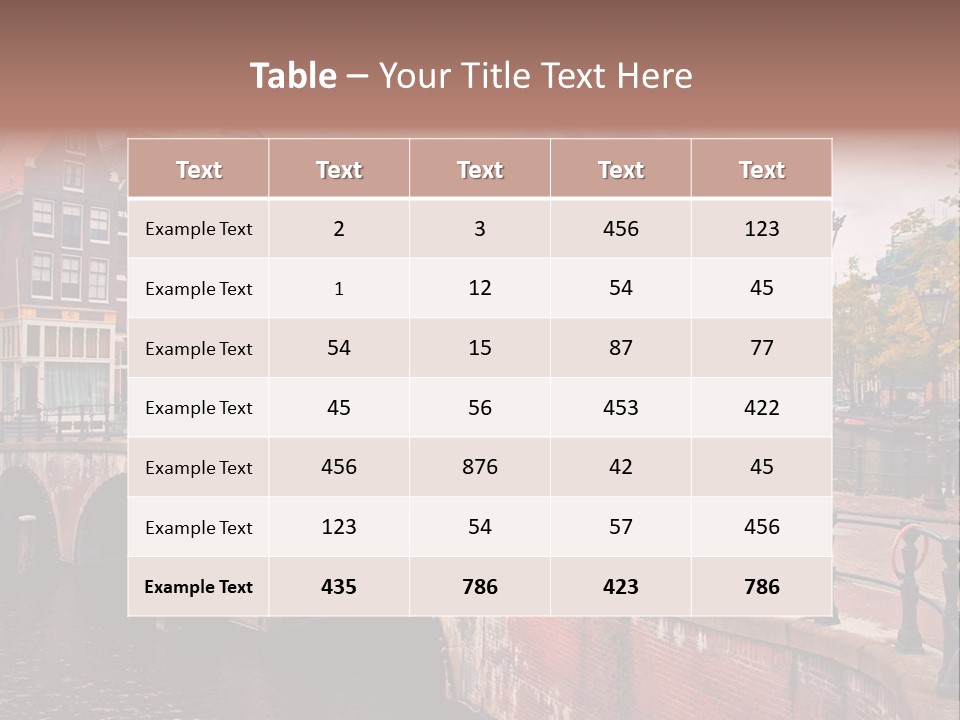 Tradition Feed Facades PowerPoint Template
