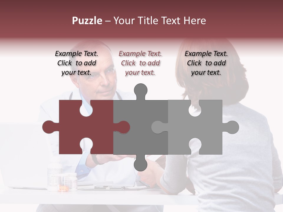 Senior Handsome Exam PowerPoint Template