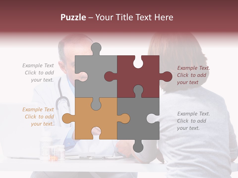 Senior Handsome Exam PowerPoint Template