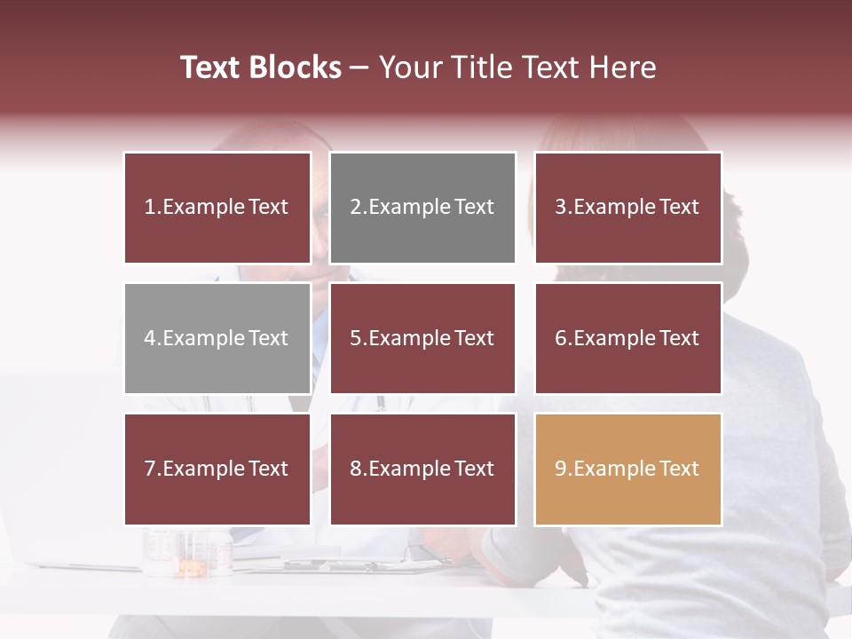 Senior Handsome Exam PowerPoint Template