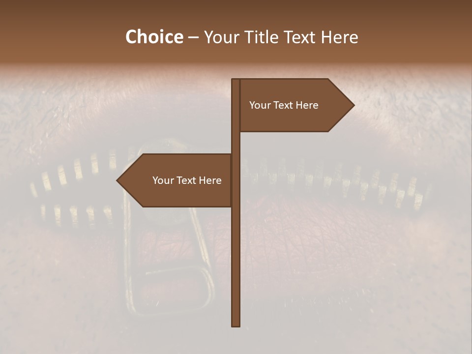 Coming Out Concept Silence PowerPoint Template