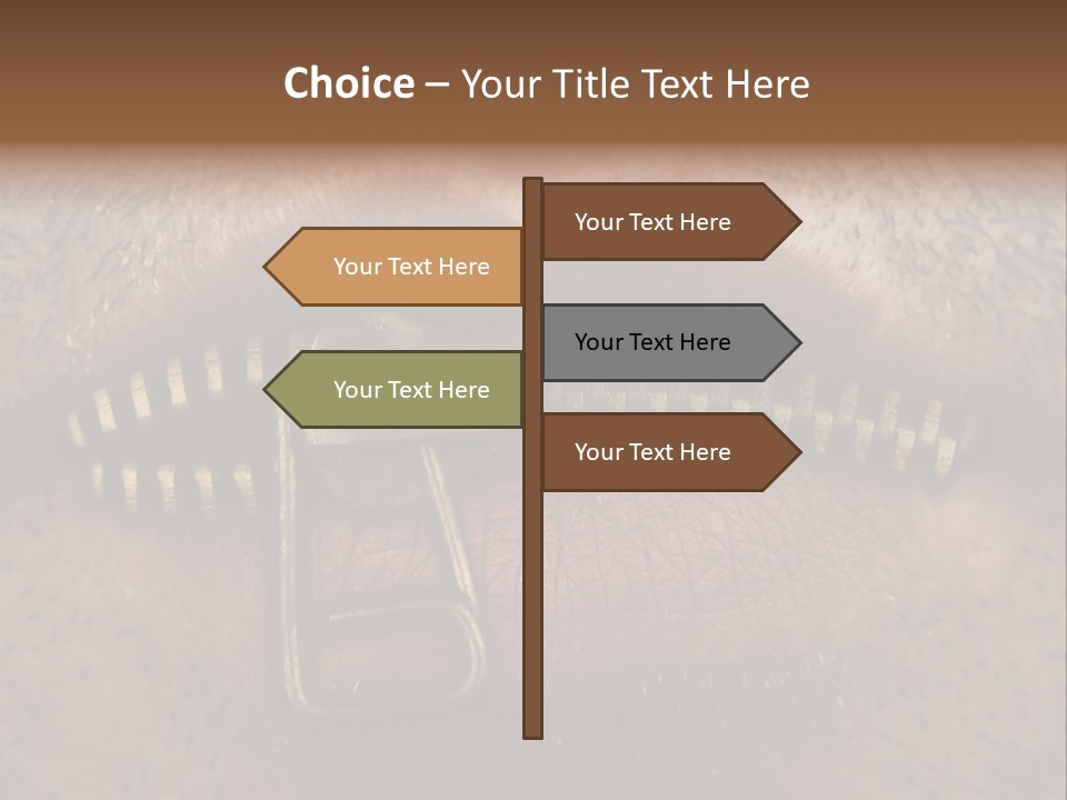 Coming Out Concept Silence PowerPoint Template