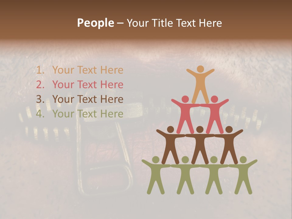 Coming Out Concept Silence PowerPoint Template