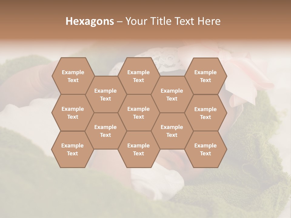 Little Girl Baby Girls Black Hair PowerPoint Template