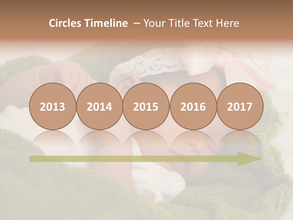 Little Girl Baby Girls Black Hair PowerPoint Template