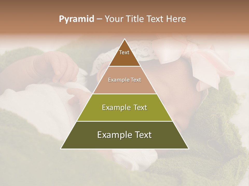 Little Girl Baby Girls Black Hair PowerPoint Template