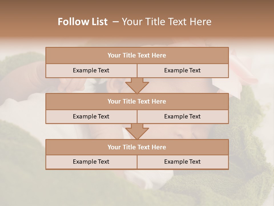 Little Girl Baby Girls Black Hair PowerPoint Template