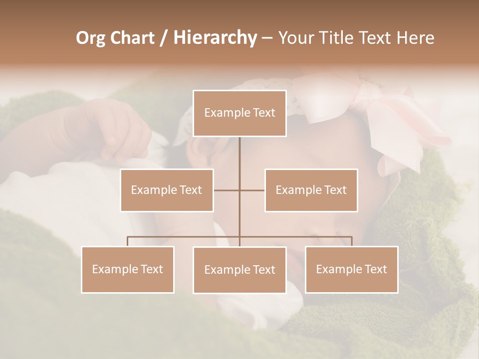 Little Girl Baby Girls Black Hair PowerPoint Template