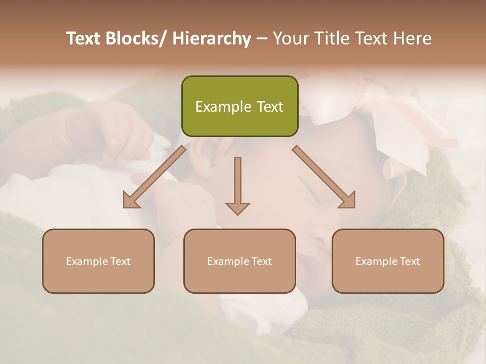 Little Girl Baby Girls Black Hair PowerPoint Template